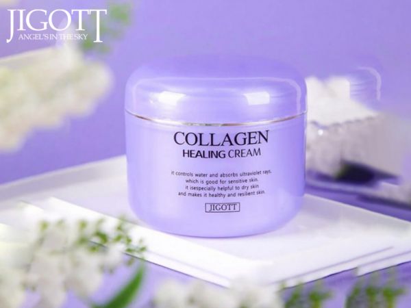Night nourishing cream with collagen Jigott Collagen Healing Cream 100ml.